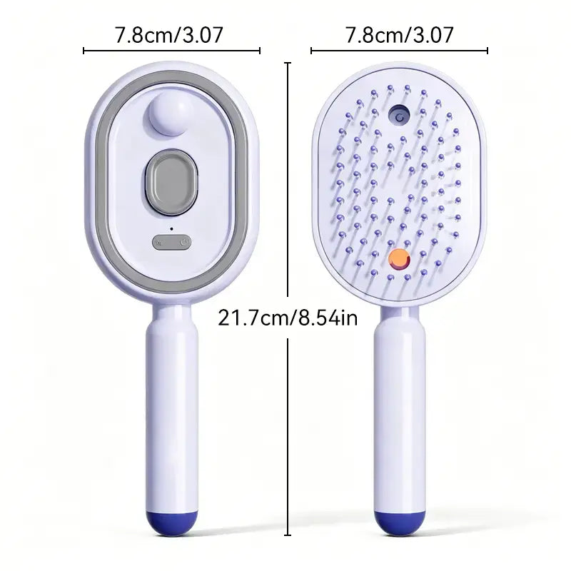 【Fathersdaygift】Multi-Function Hair Mist Spray Comb - Portable Detangling Brush with Fine Mist Nozzle, Refillable with Water, Leave-In Conditioner or Essential Oil, Suitable for All Hair Types